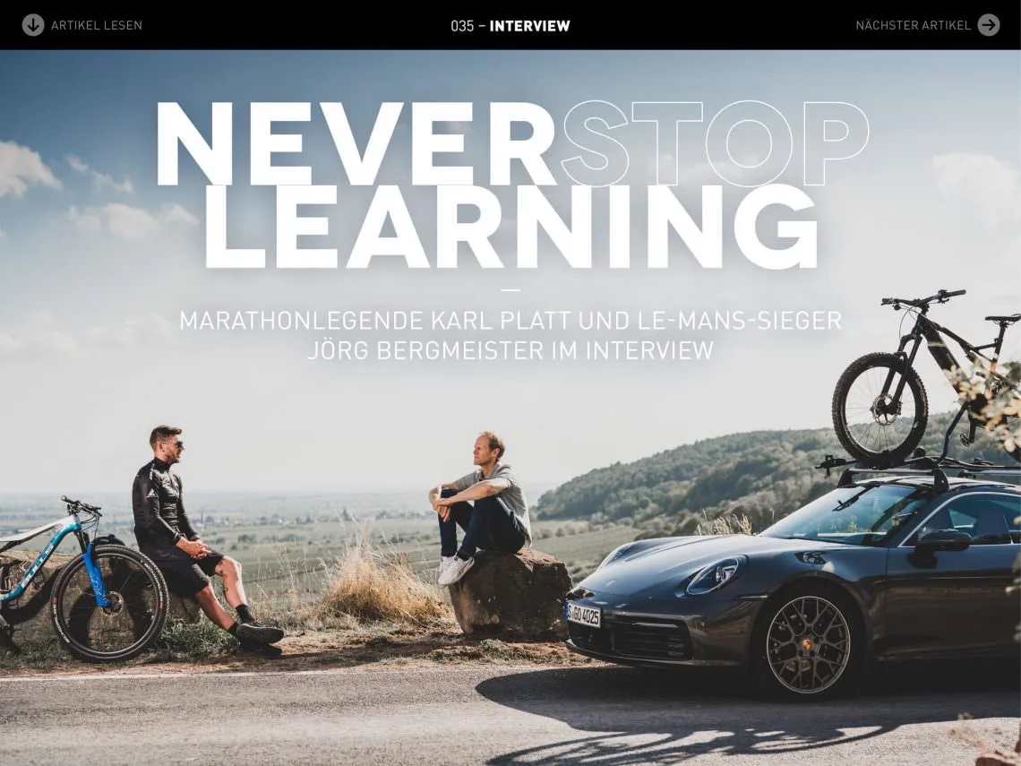 Porsche „Never Stop Learning“ – E-Mountainbike-Interview